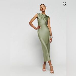 Reformation Dessa Satin Dress